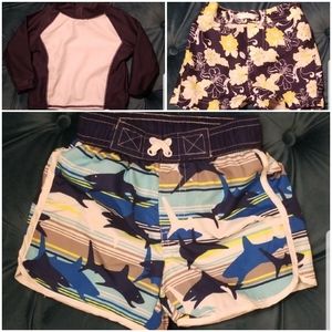 Bundle of toddler swim wear